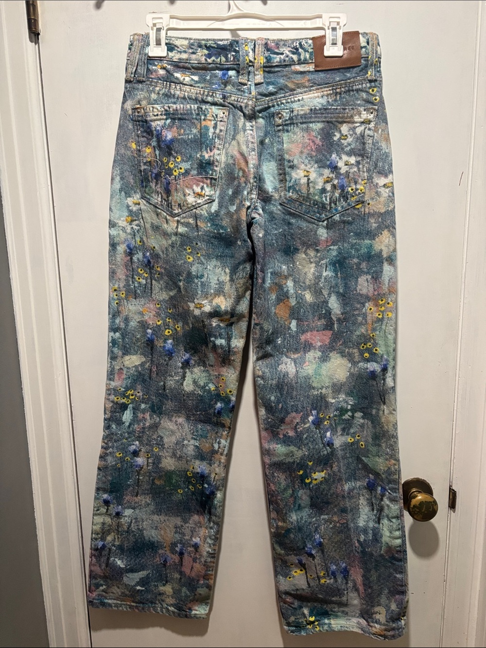 FREE PEOPLE WE THE FREE Tennessee painted jeans size 27 sold out - Picture 6 of 7